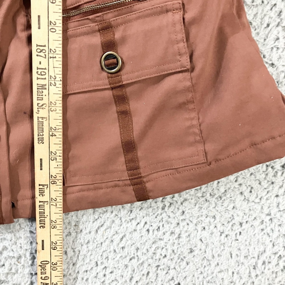 prAna Jacket Womens XL Brown Rust Nylon Stretch Utility Pockets‎ Travel Lined - Picture 7 of 9